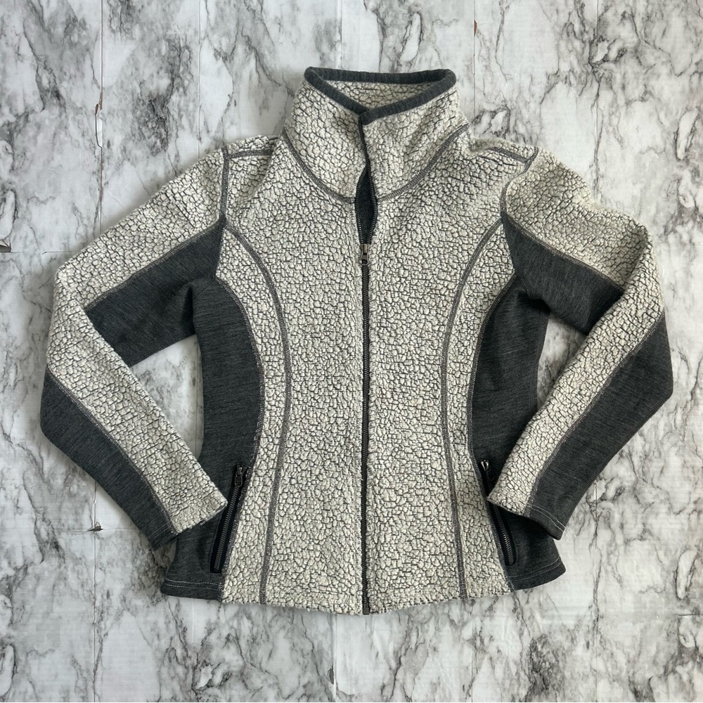 Kuhl | women’s size medium Kozet Full‎ Zip wool blend Sherpa jacket